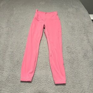 Lululemon Align HR Pant 25” Double Line, Size 6 Pink Blossom PBOL yoga pants